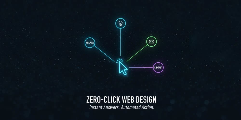 The 'Zero-Click' Website: Designing for a World Where Users Don't Browse